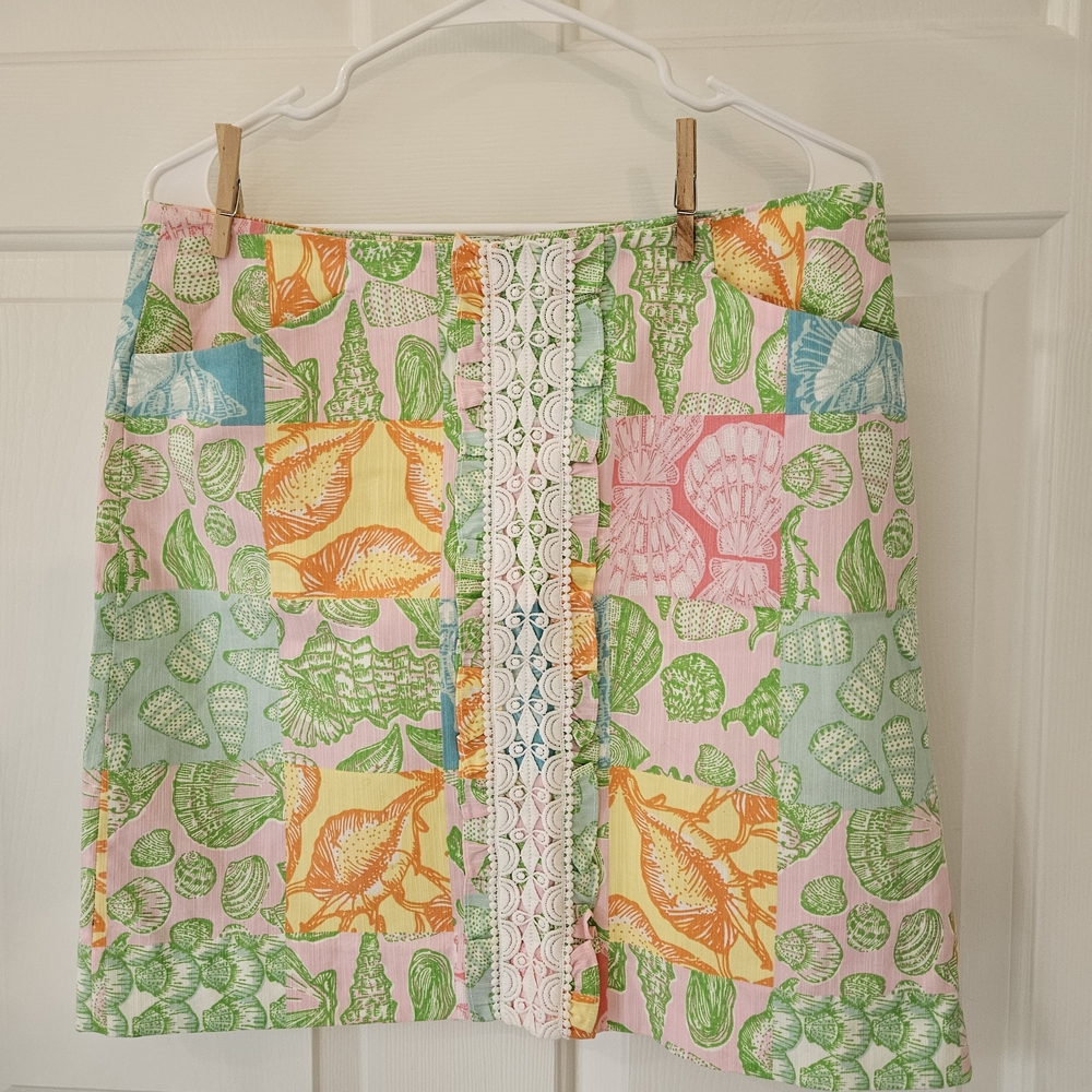 Vintage Lilly Pulitzer Multicolored Mini Skirt